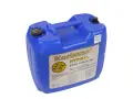 Niebieski kanister z olejem hydraulicznym Korbanek Hydral STOU 10W-40 MC.