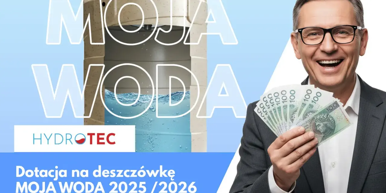 Moja Woda 2026: Dofinansowanie na deszczówkę odbierz 6000 zł!