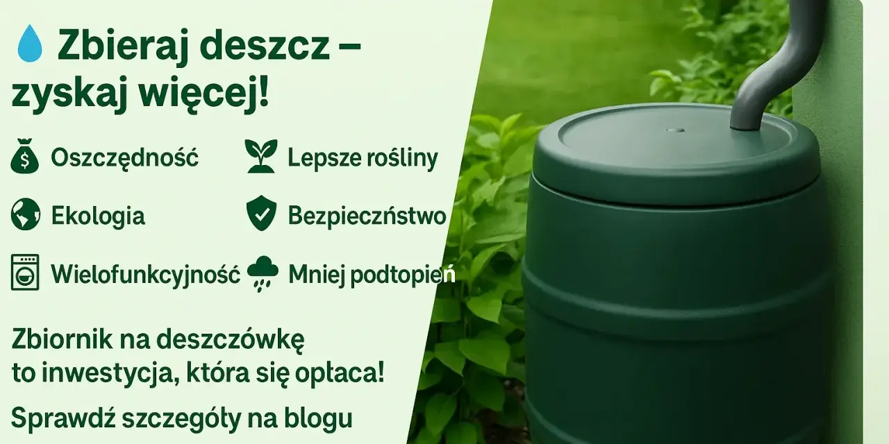 Zbiornik na deszczówkę: Opłaca się w 2026? Koszty, dotacje, porady