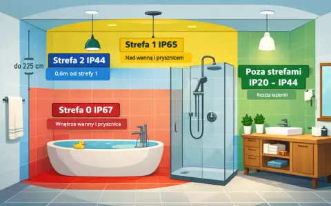 Łazienka: Klasa IP lamp. Jak uniknąć porażenia prądem?