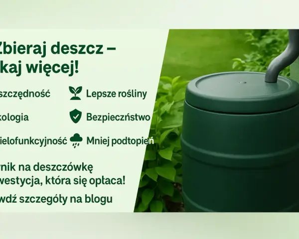 Zbiornik na deszczówkę: Opłaca się w 2026? Koszty, dotacje, porady