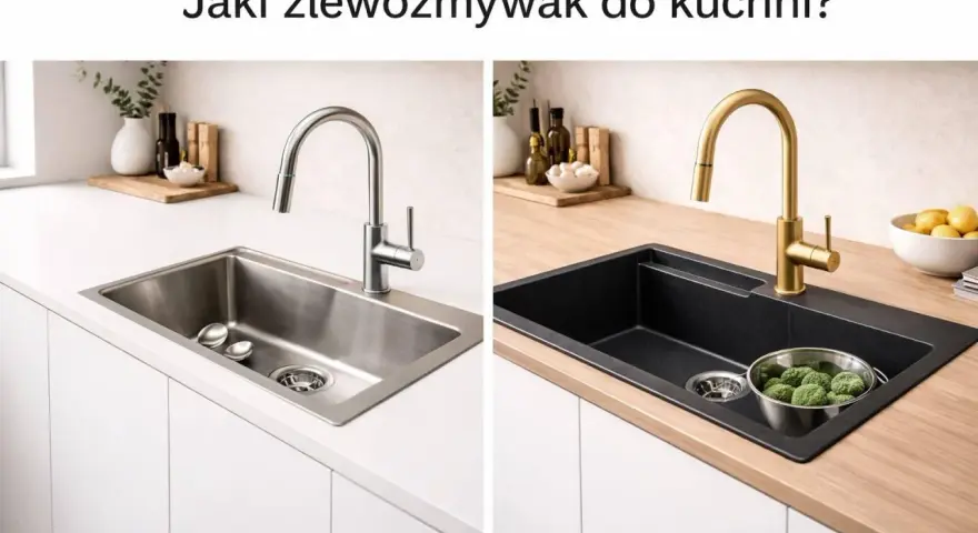 Jaki zlew wybrać? Poradnik: materiały, montaż, funkcje