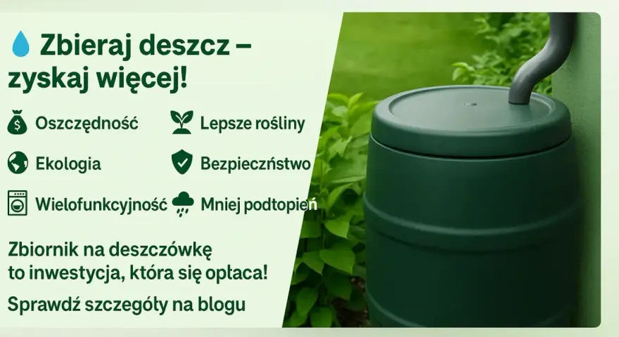 Zbiornik na deszczówkę: Opłaca się w 2026? Koszty, dotacje, porady