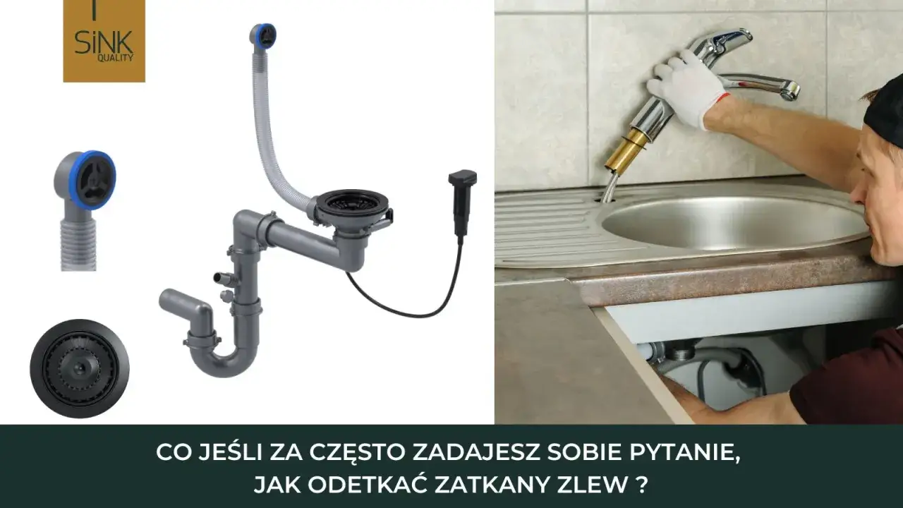 Zatkane rury w zlewie, problem z odpływem