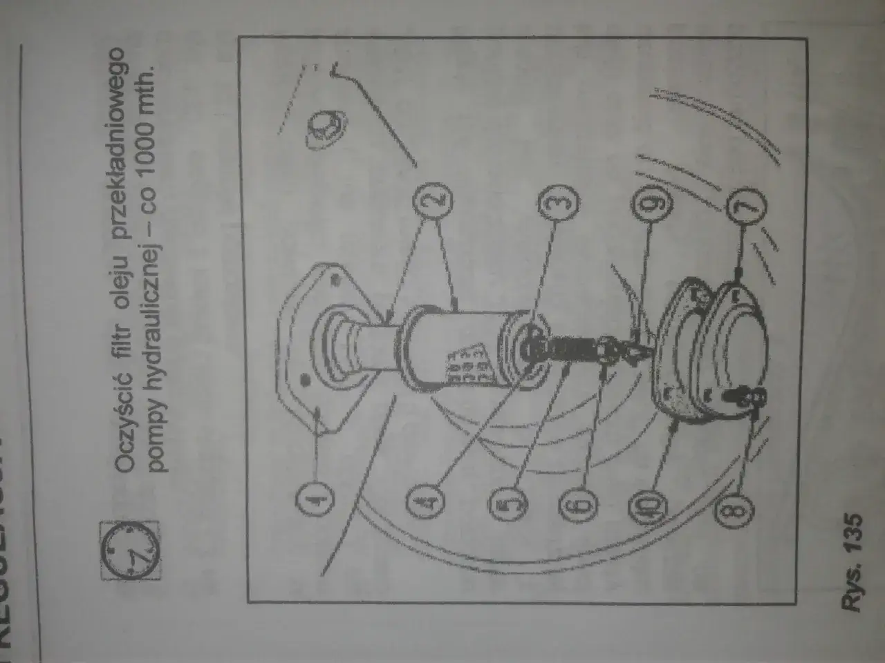 Massey Ferguson 255 skrzynia biegów dekiel filtr hydrauliki