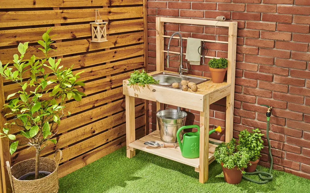 Projekt zlewu ogrodowego DIY